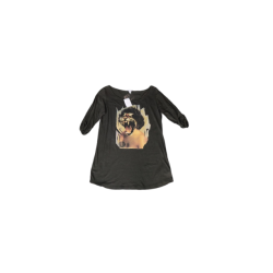 T-Shirt Schwarz/Gedruckt