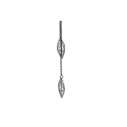 Blätterkette Silber