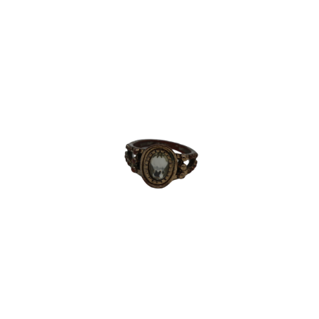 Ovaler Edelsteinring