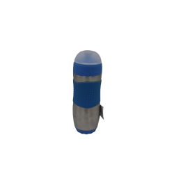 Trinkflasche Silber Blau von SafeSporter