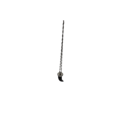 Steinkette Schwarz Silber