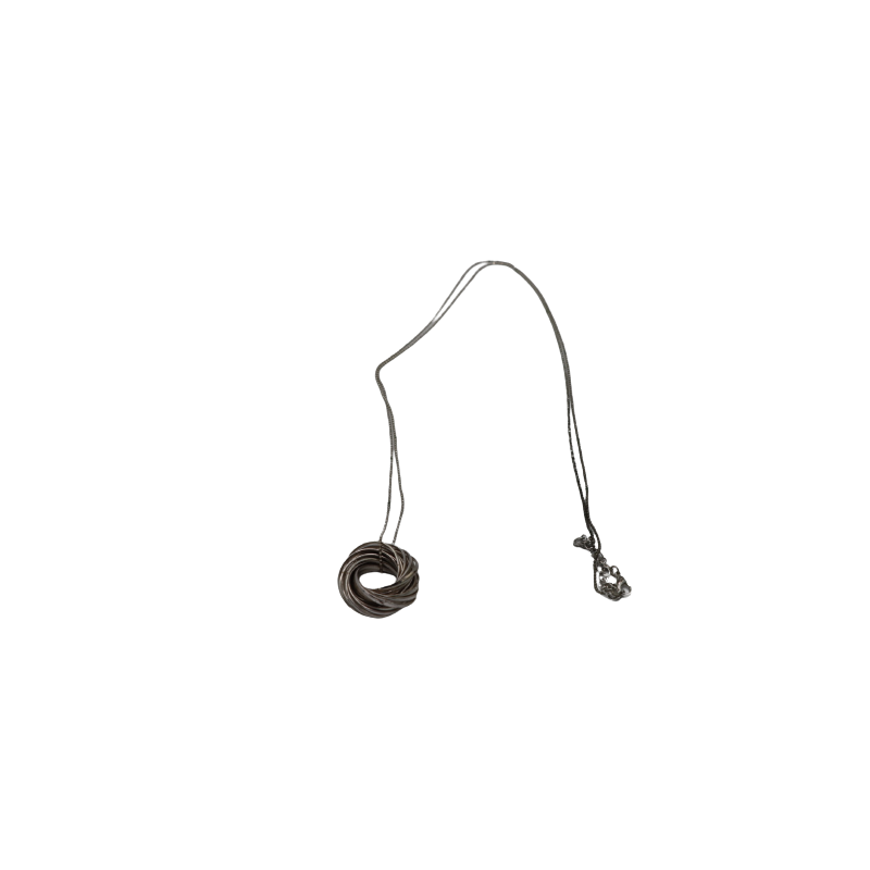 Silberringe Halskette