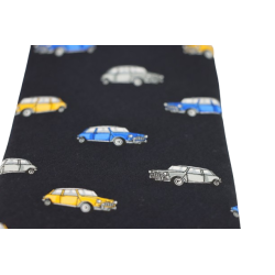 Krawatte Schwarz mit Autos von Hemley