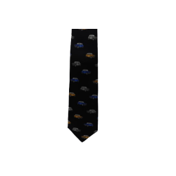 Krawatte Schwarz mit Autos von Hemley