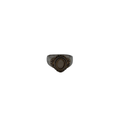 Kupferring Muster mit Stein