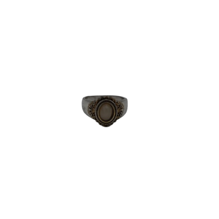 Kupferring Muster mit Stein