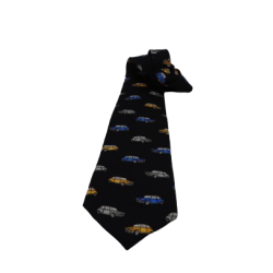 Krawatte Schwarz mit Autos von Hemley