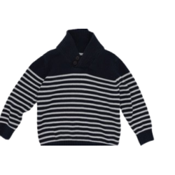 Kinder Pullover Blau-Weiß von Homestate