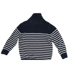 Kinder Pullover Blau-Weiß von Homestate