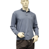 Poloshirt (langarm) in Jeansblau von Polo Ralph Lauren