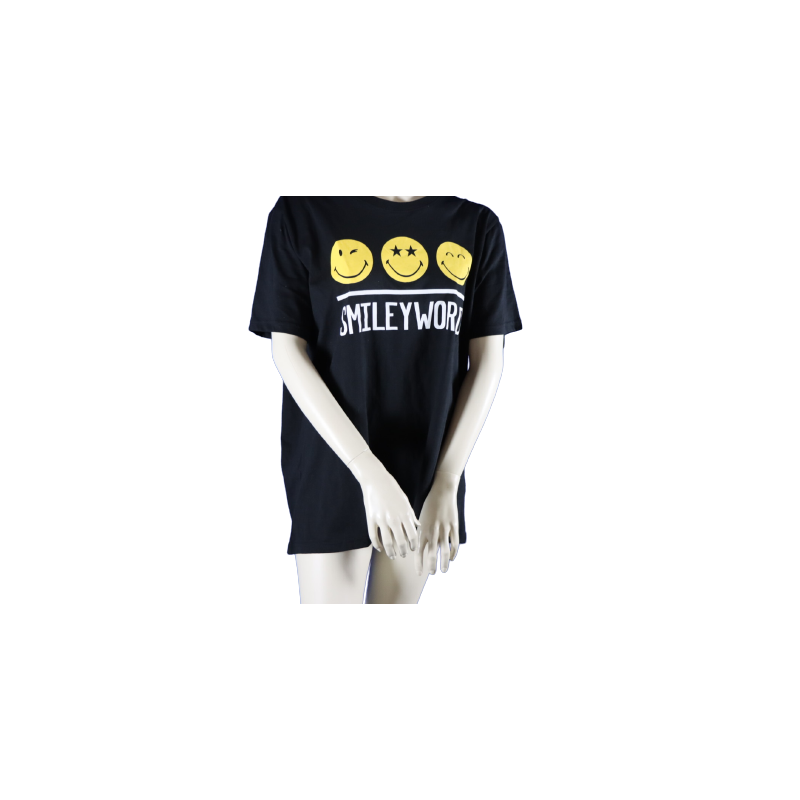 T-Shirt Schwarz/Gelb (bedruckt) von Smiley World