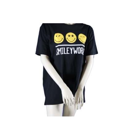 T-Shirt Schwarz/Gelb (bedruckt) von Smiley World