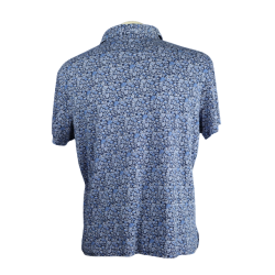 Poloshirt kurzarm in Blau (gemustert) von Polo Ralph Lauren